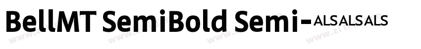BellMT SemiBold Semi字体转换